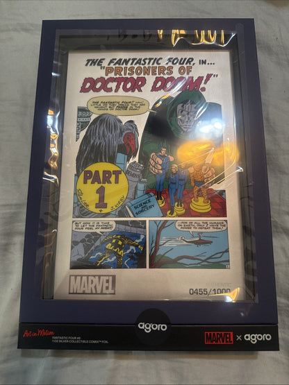 2025 Niue Marvel Comics - Fantastic Four Prisoners of Doctor Doom 1 Ounce Silver - toyscardscomics