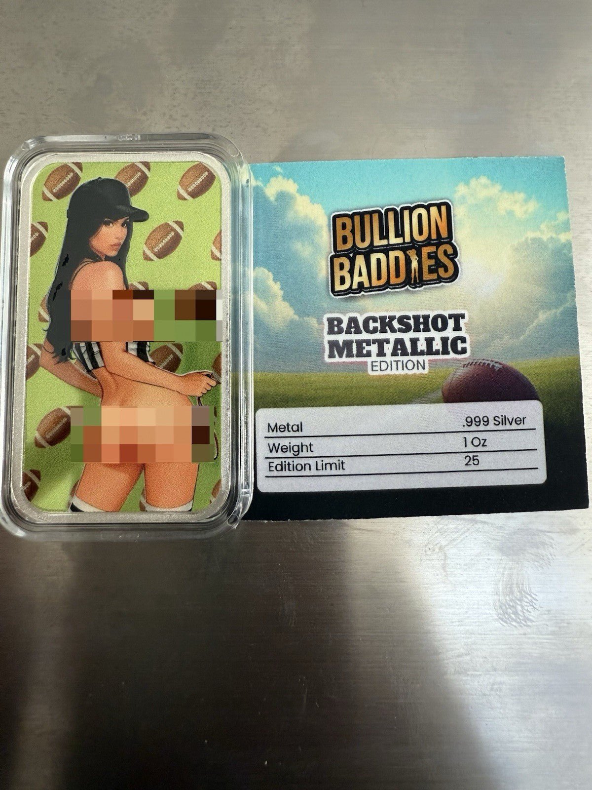 2025 Olivia Overtime - Backside Metallic Edition - 1 of ONLY 25!!! Bullion Baddies - toyscardscomics