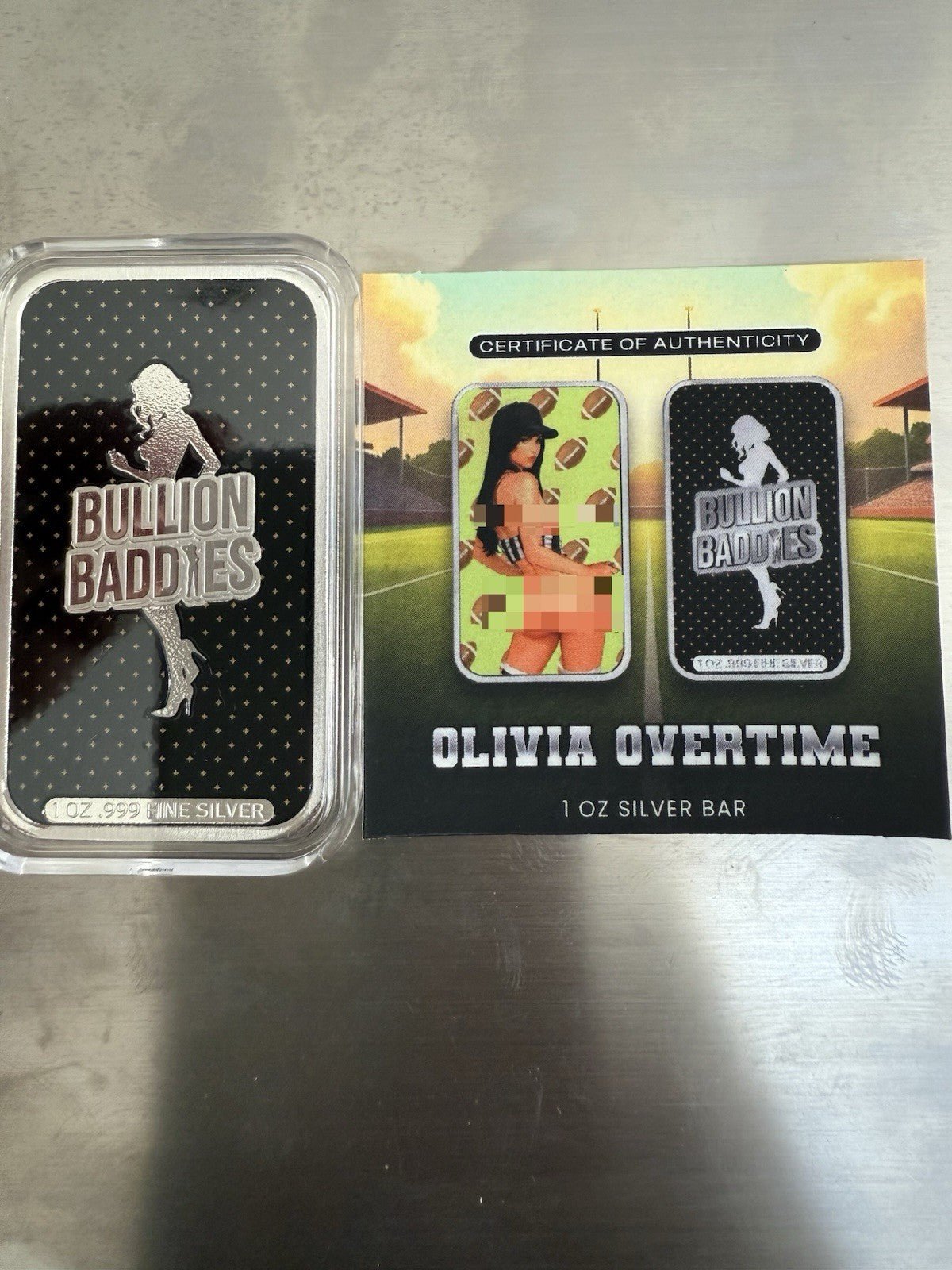 2025 Olivia Overtime - Backside Metallic Edition - 1 of ONLY 25!!! Bullion Baddies - toyscardscomics