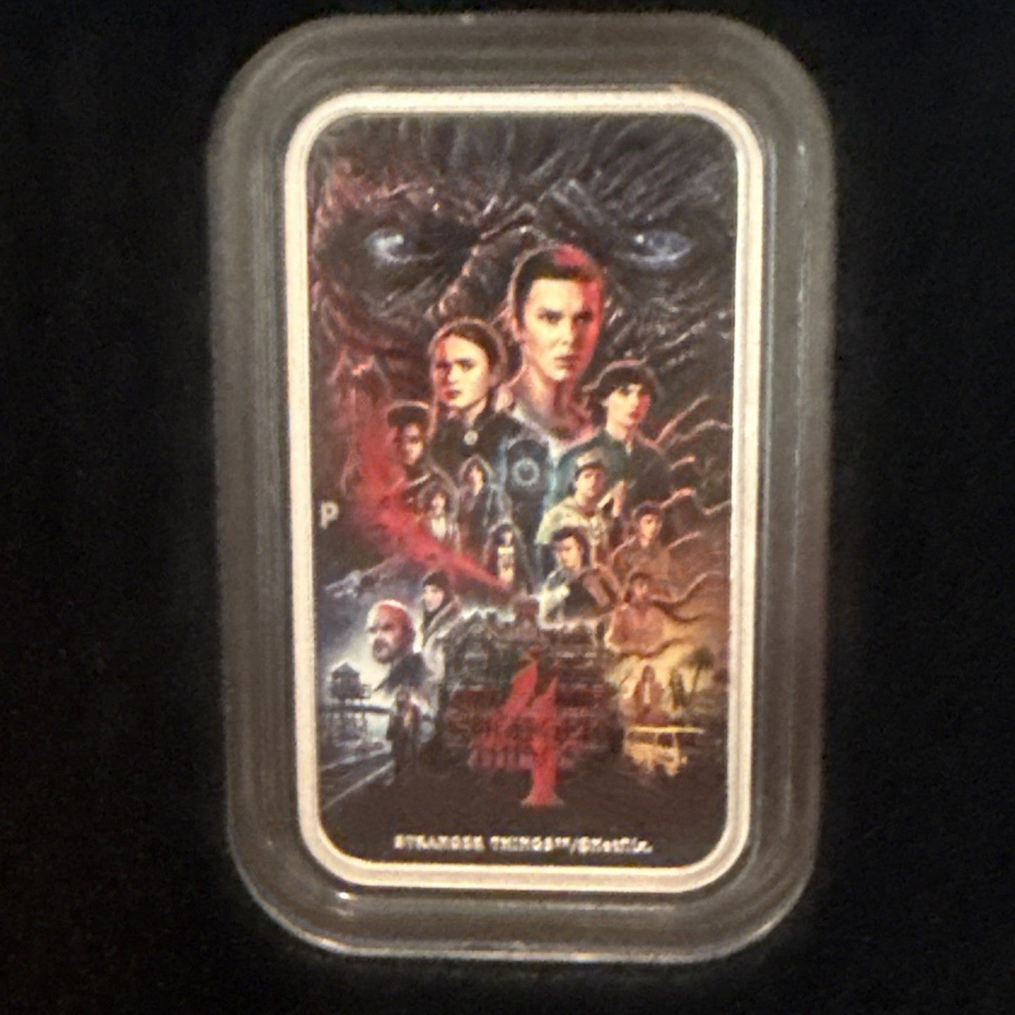 2026 $1 Tuvalu Season 4 Stranger Things 1 oz Silver Colorized Rectangular Coin - toyscardscomics