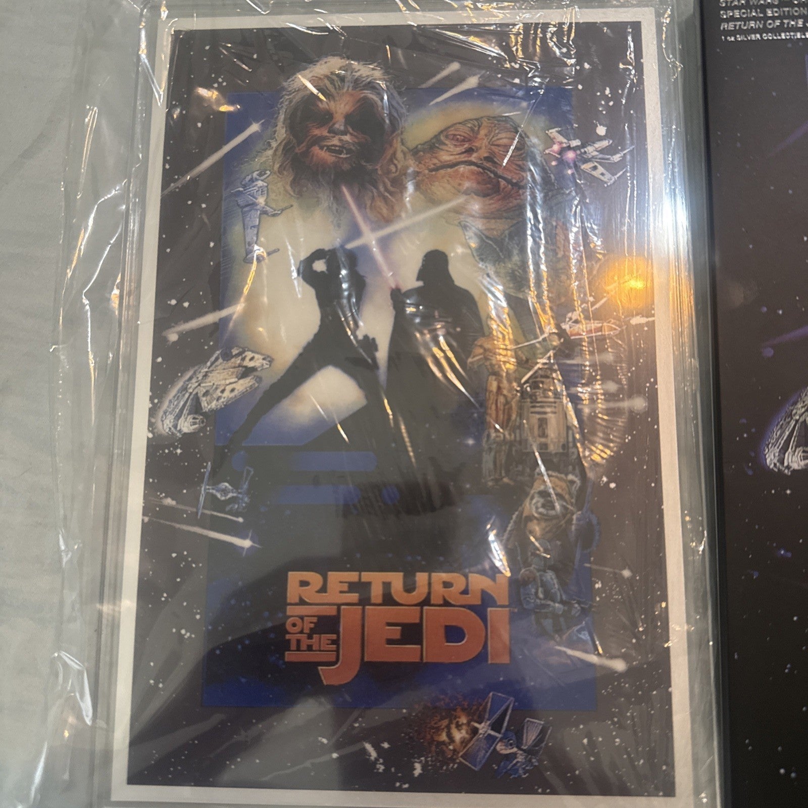 2026 AGORO 1oz .999 SILVER FOIL STAR WARS POSTER RETURN OF THE JEDI*554/1000 - toyscardscomics