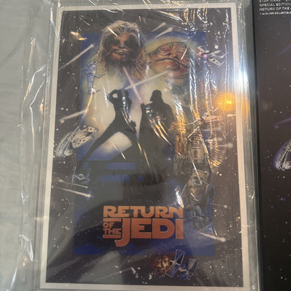 2026 AGORO 1oz .999 SILVER FOIL STAR WARS POSTER RETURN OF THE JEDI*554/1000 - toyscardscomics