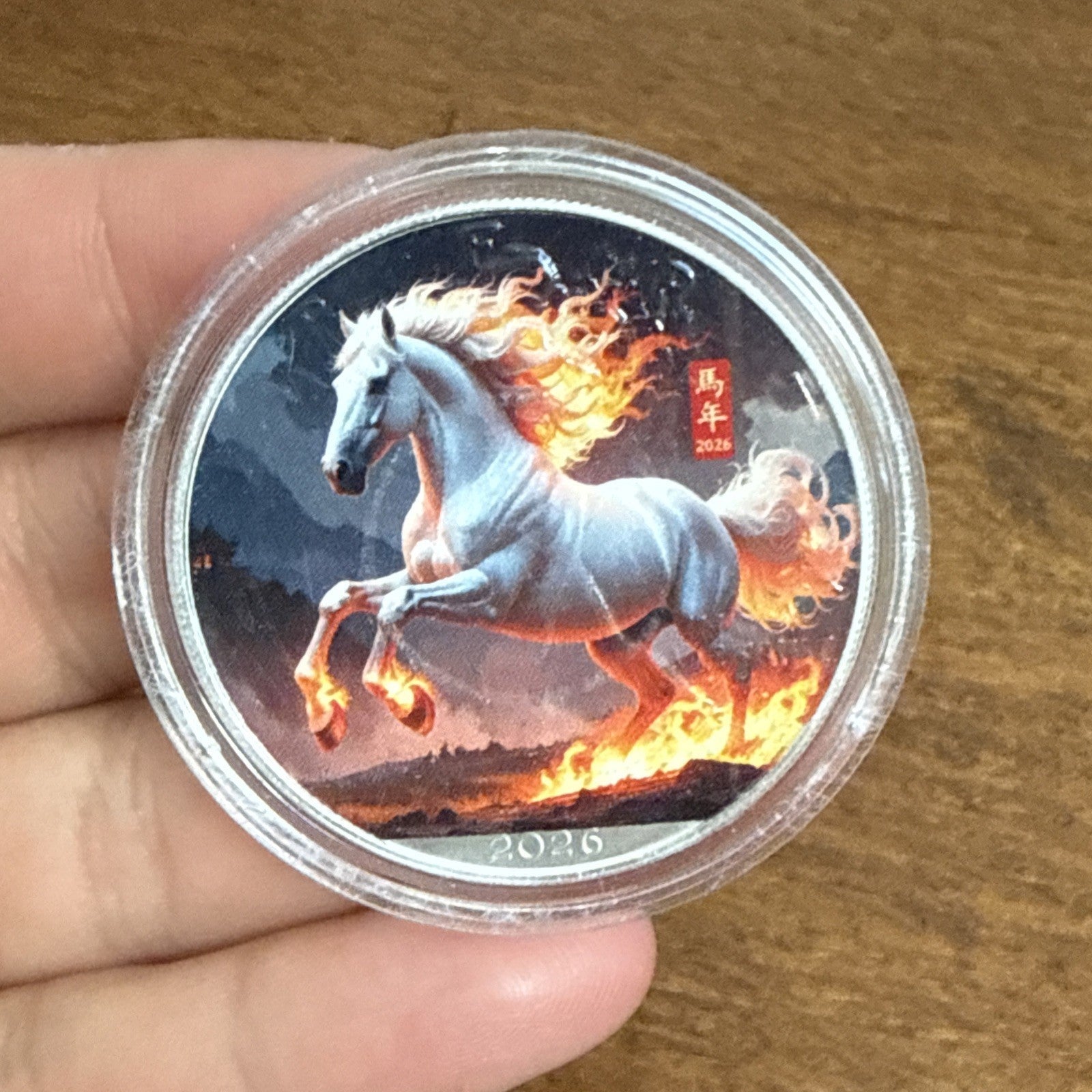 2026 U.S. Eagle Fire Horse Edition 1 oz Silver Coin - toyscardscomics