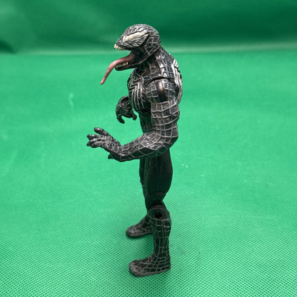 2007 Marvel Spider-Man 3 - Venom - Black Grey Silver Action Figure Loose