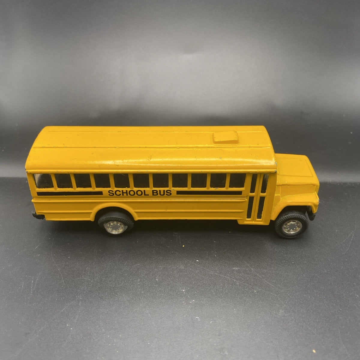 Vintage Diecast School Bus - MB Wolverine Holding LLC - 5.5" Yellow Metal Toy