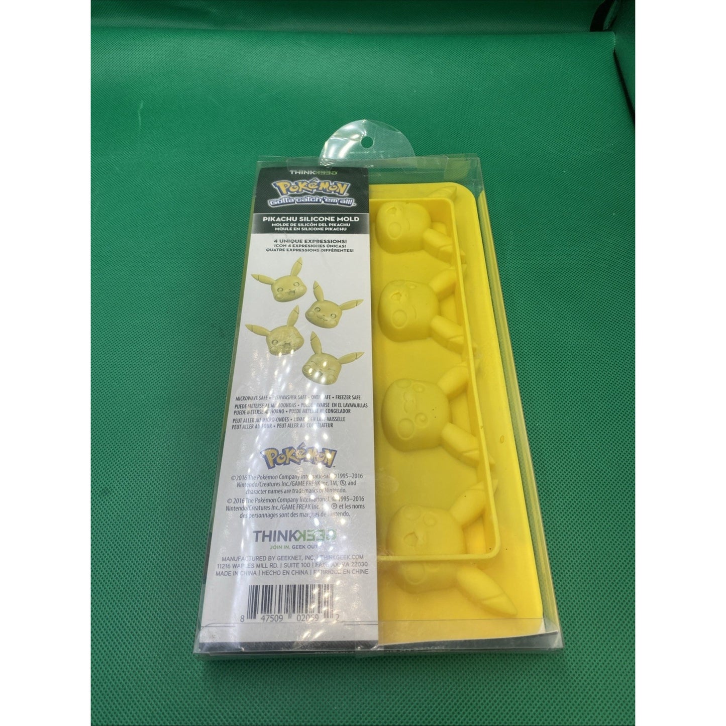 Pokémon Pikachu Silicone Mold Tray 8 Molds 4 Unique Expressions