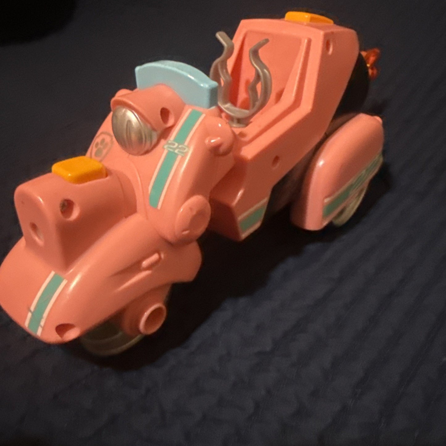 Paw Patrol Movie -Liberty Pink Motorcycle Toy- W/ Grappling Hook-Figure Included