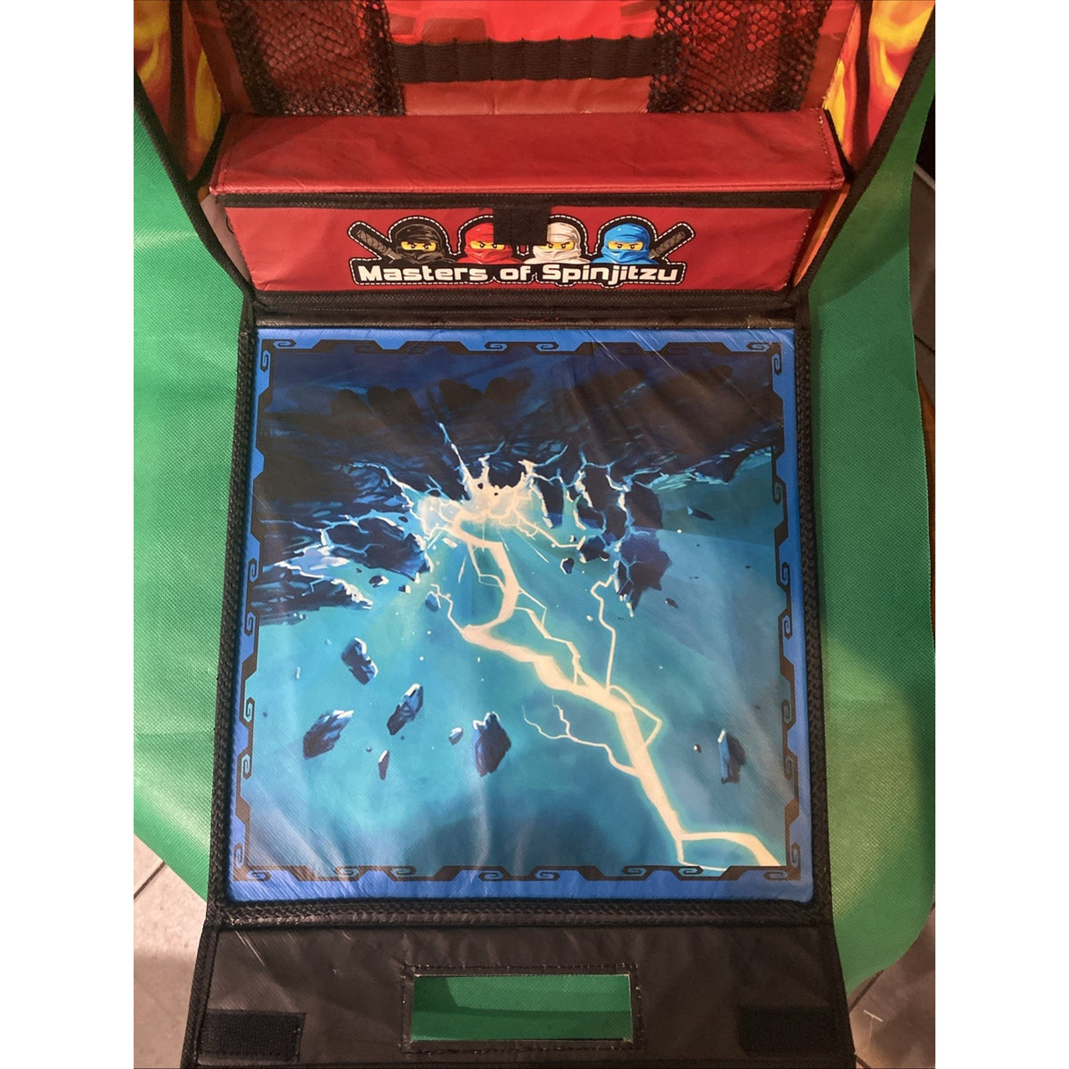 Lego Ninjago Masters Of Spinjitzu Battle Arena Storage Carrying Case RED