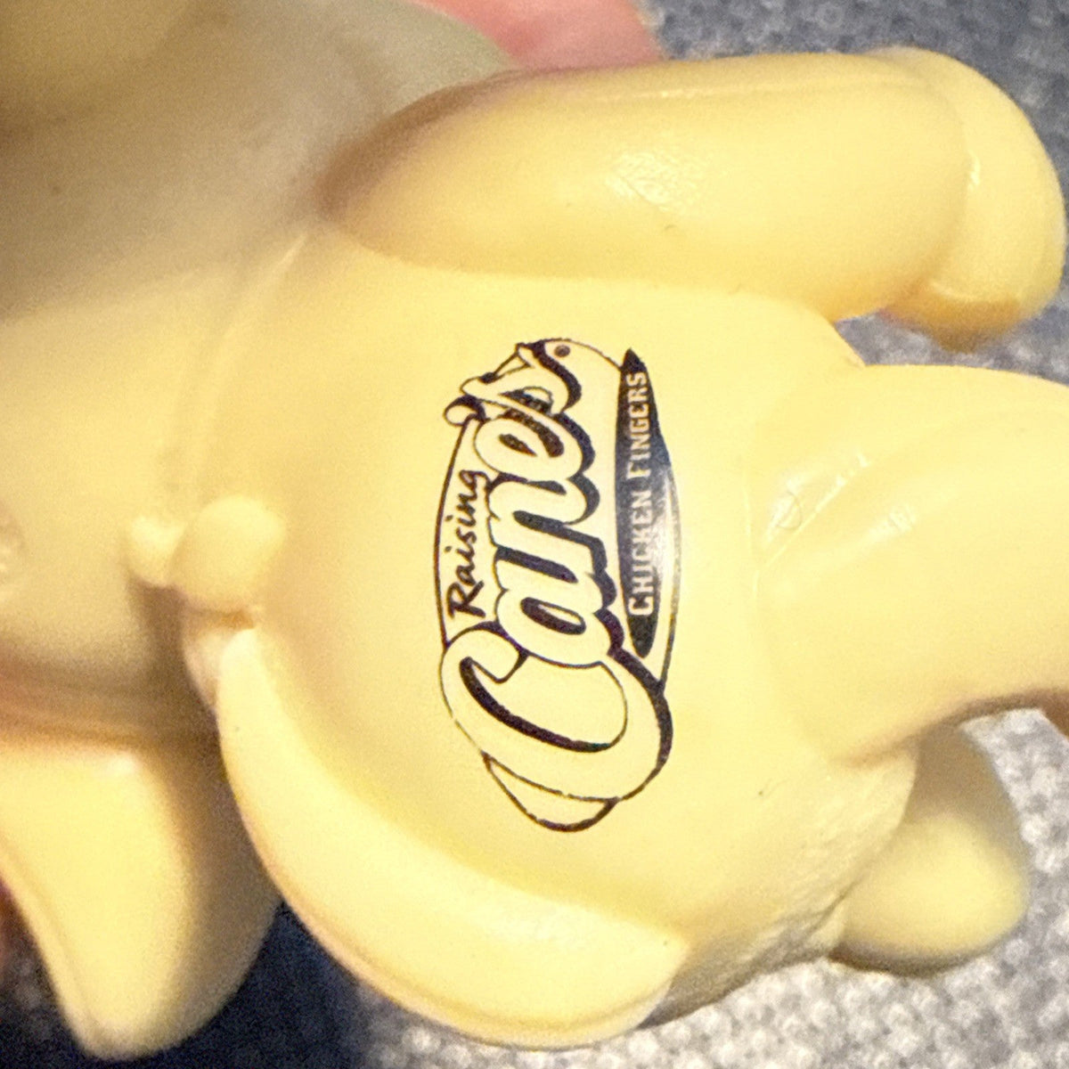 Raising Canes Restaurants 2" PVC Pencil or Straw Topper Figure - Puppy Dog Tan