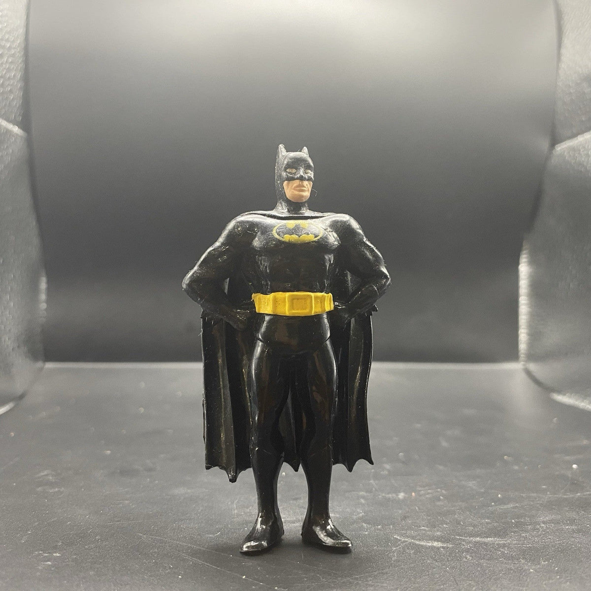1989 DC Applause Batman Mini Figure Vintage PVC Black Costume w/ Cape Loose