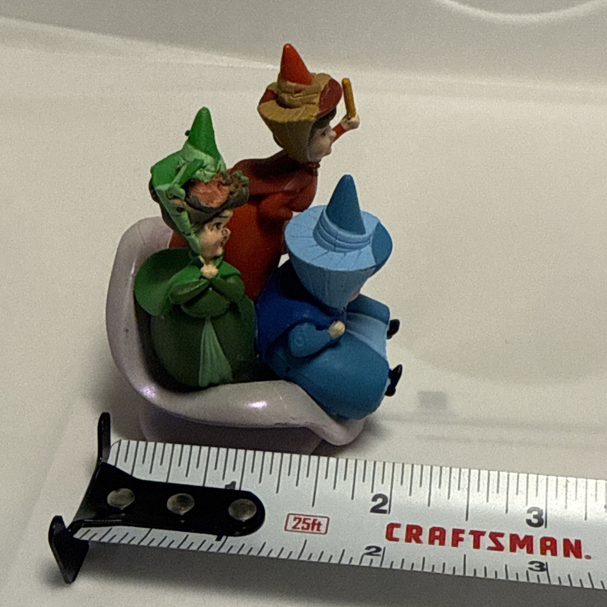 DISNEY SLEEPING BEAUTY FAIRIES FLORA, FAUNA & MERIWEATHER PVC TOY