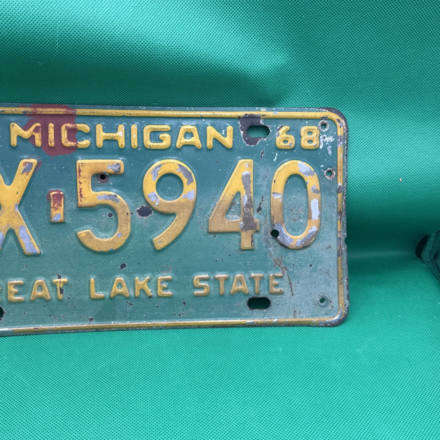 1968 Michigan License Plate