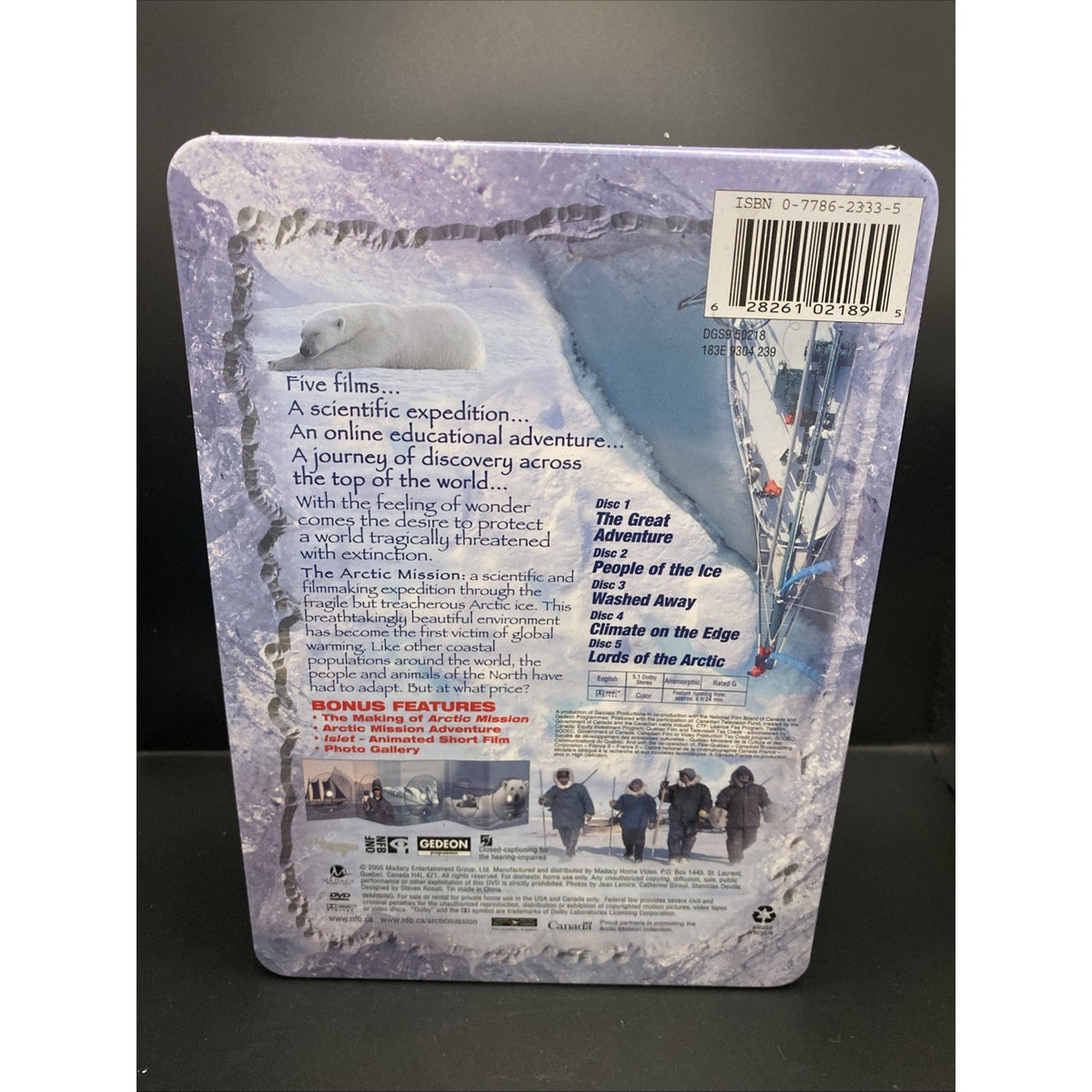 Arctic Mission (DVD, 5-Disc Set, Tin Case, Digipak)