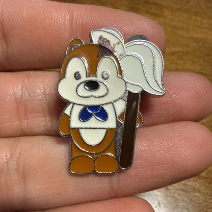 2008 Disney Pin Trading Disney Cruise Lines Chip Dale Janitor Pin