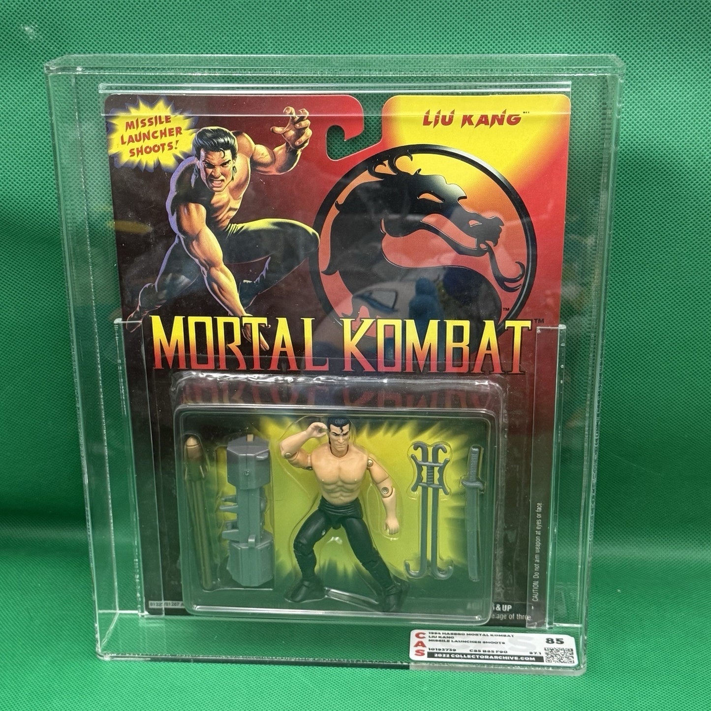 Mortal Kombat Liu Kang Action Figure 1994 Hasbro CAS 85