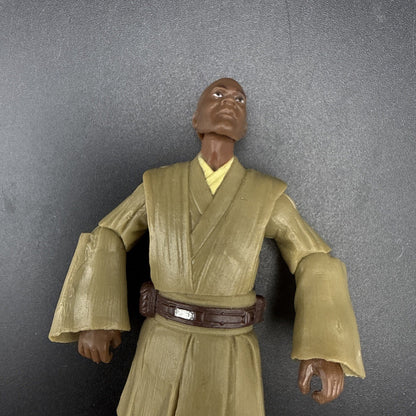 Hasbro Star Wars Revenge of the Sith MACE WINDU Force Combat Used, See Pics