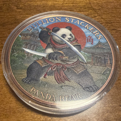Bullion Bears Samurai Panda 5oz .999 Copper Round- Rare Only 1,000 Mintage!