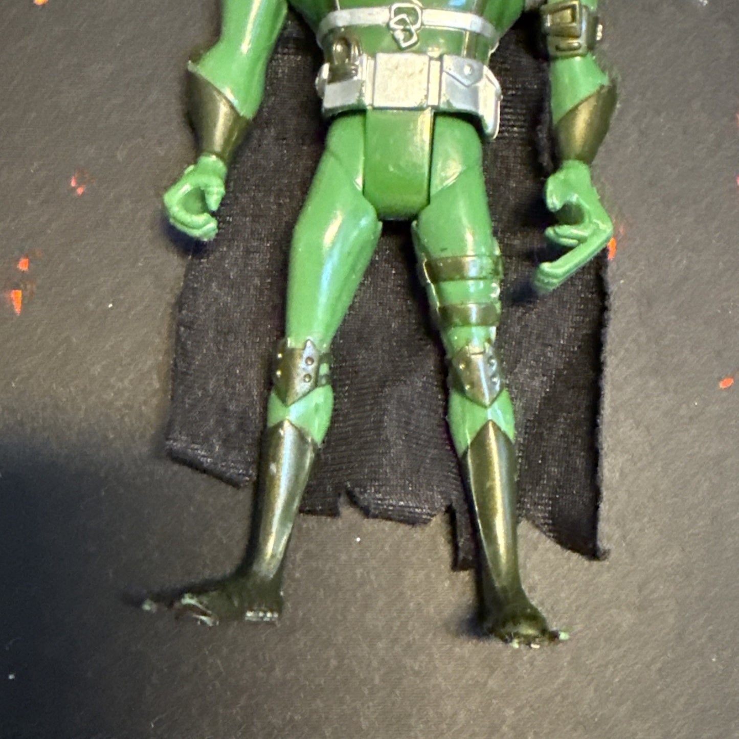 1998 DC Comics Green Batman 5" Figure w/ attached cloth CAPE !!!