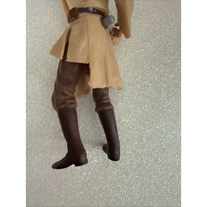 Star Wars Qui Gon Jinn 1998 Vintage Jedi Hero Hasbro Toy Liam Neeson 4" #33