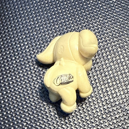 Raising Canes Restaurants 2" PVC Pencil or Straw Topper Figure - Puppy Dog Tan