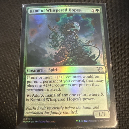 MTG: Kami of Whispered Hopes FOIL #196, NM March of the Machine Chase Creature!!