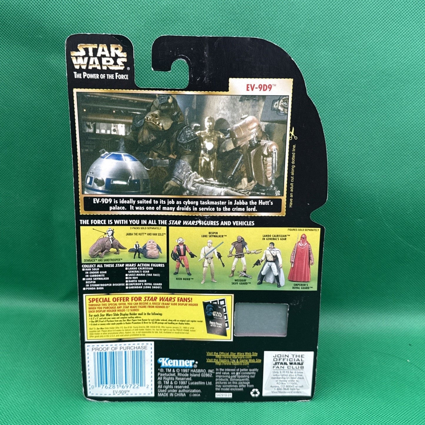 KENNER STAR WARS THE POWER OF THE FORCE EV-9D9 ACTION FIGURE TOY