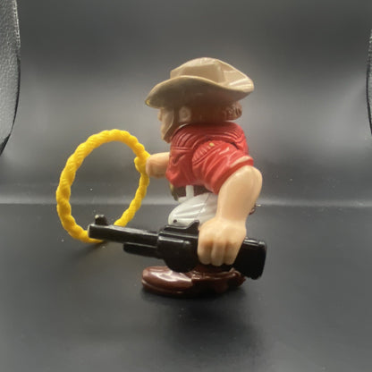 Vintage 1996 Fisher Price Great Adventure Cowboy With Working Lasso & Rifle