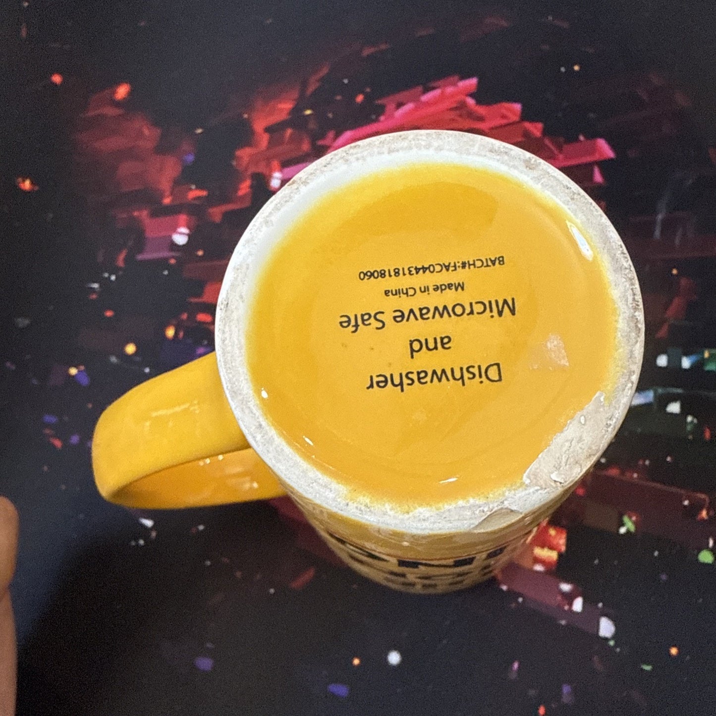 Disney The Lion King Broadway Musical Yellow & Black Tall 6" Coffee Mug Damage