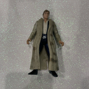 Kenner Star Wars Power of the Force 2 Han Solo 1997 Action Figure Trench Coat