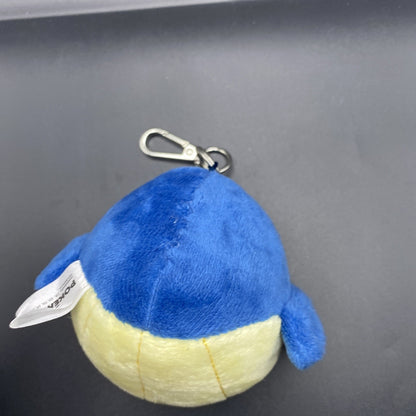 Pokemon Official Plush Doll Series Wailmer 8cm Key chain Ring Soft Bag Charm
