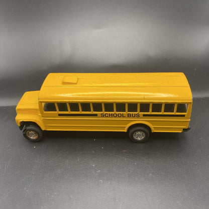 Vintage Diecast School Bus - MB Wolverine Holding LLC - 5.5" Yellow Metal Toy