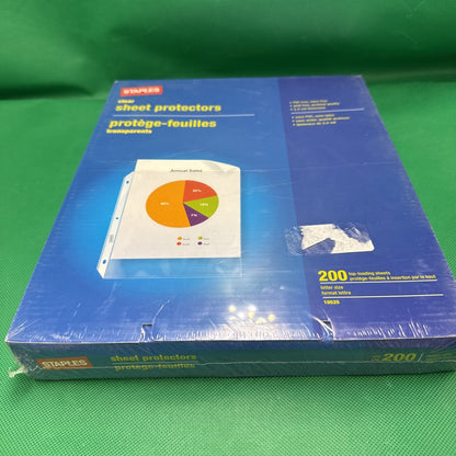 Clear Sheet Protectors - 200 Count per box Unopened Ships Free