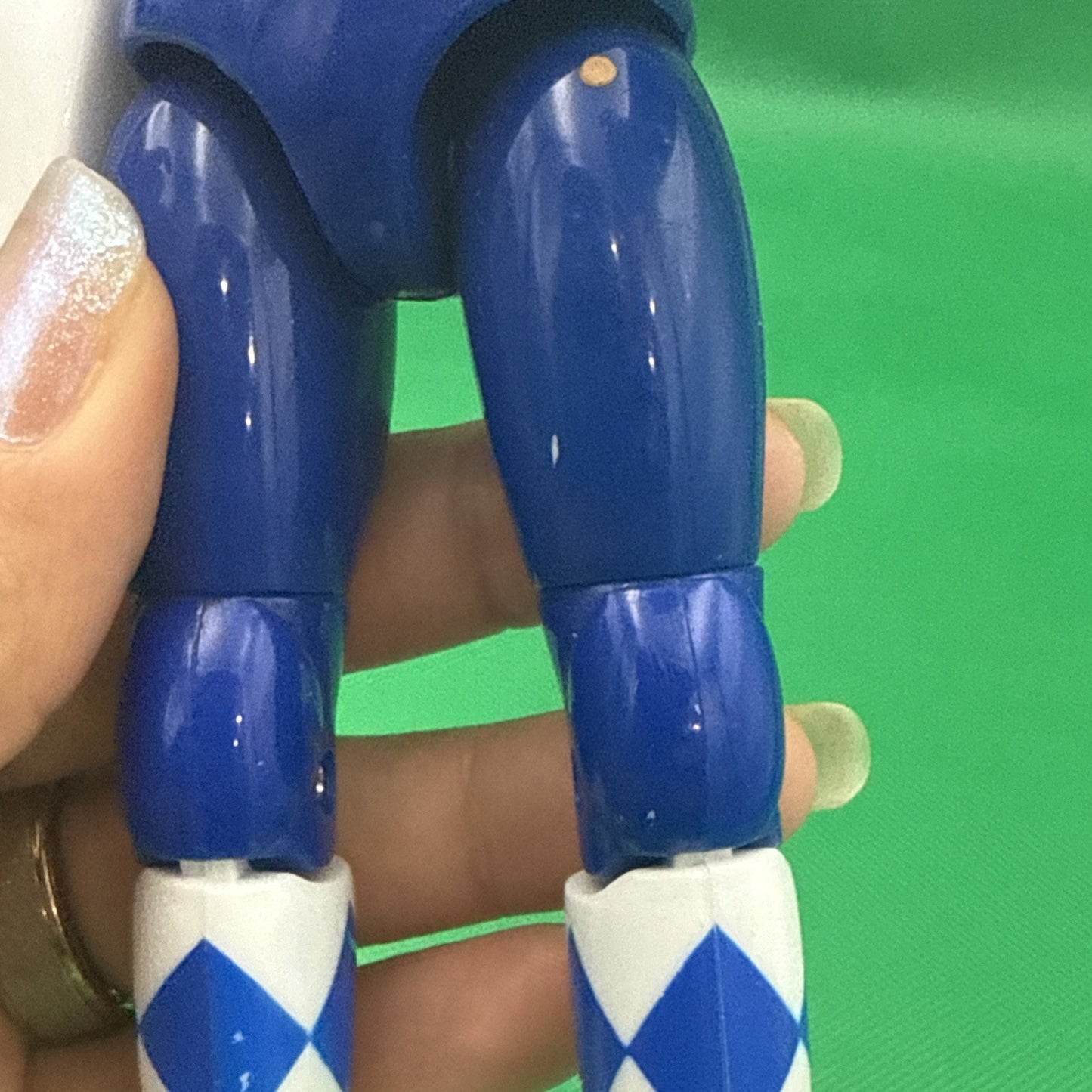 Vintage 1993 Mighty Morphin Power Rangers 8" Action Figure Blue Ranger Bandai