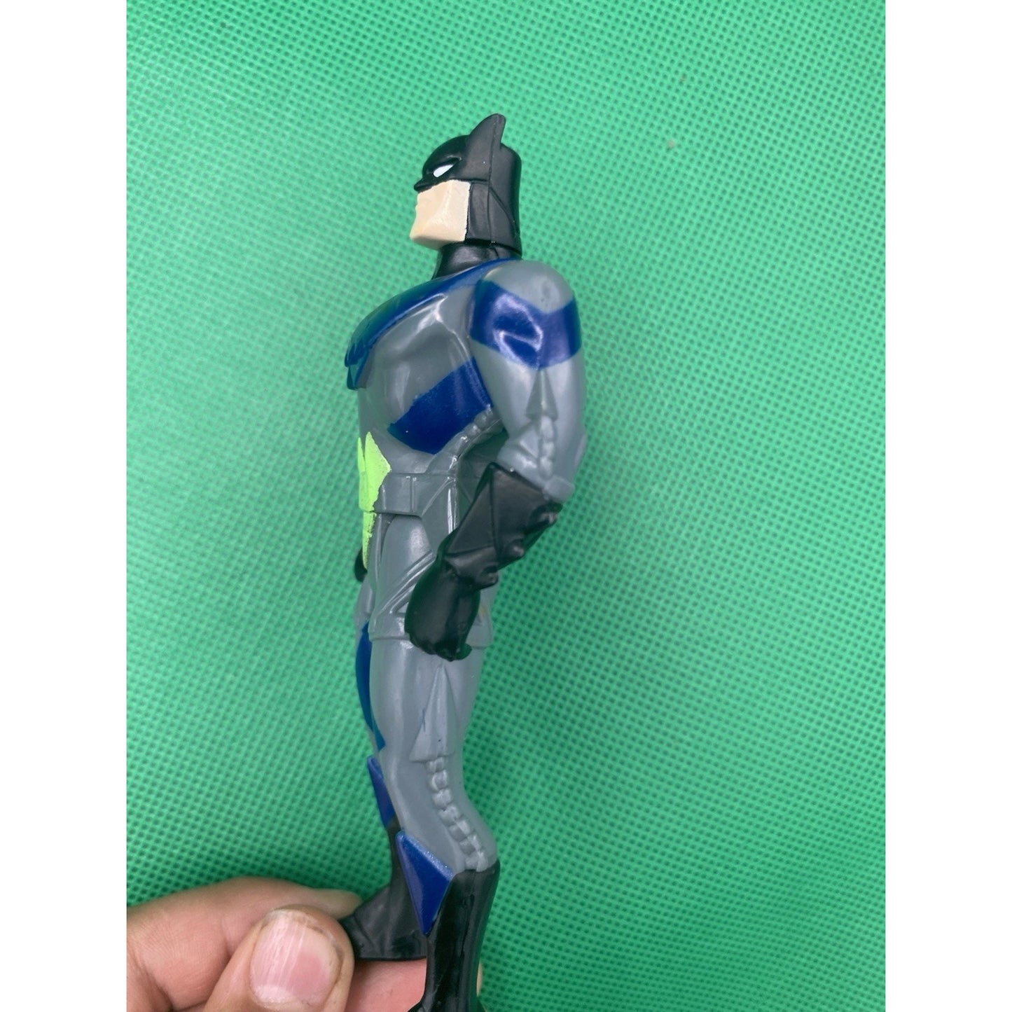 Kenner Vintage 1994 Gray Batman Superhero Action Figure DC Comics Neon Green Toy