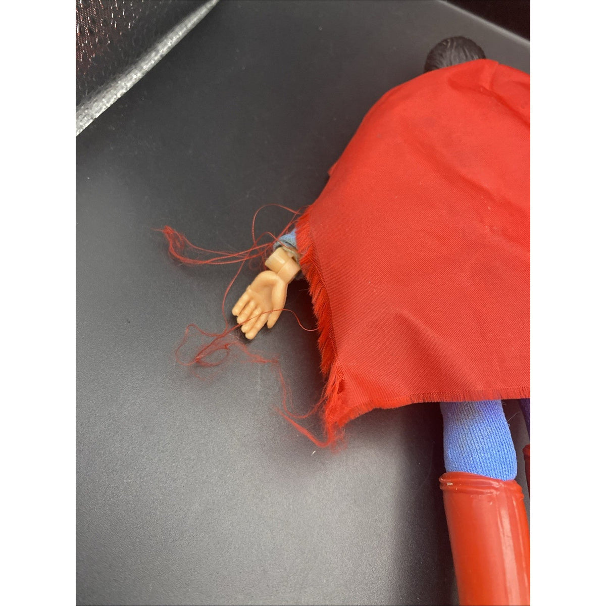 Rare 1970s Mego DC Comics Superman Action Figure Doll Toy - Missing 1 Boot
