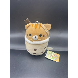 Takashoji Cat Boba 3" Plush Keychain Soft Toy Stuffed Animal