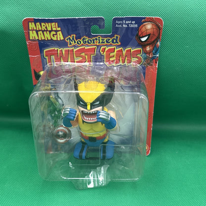 Marvel WALK & SLASH WOLVERINE Motorized Twist 'Ems Figure Toy 2003 NEW RARE