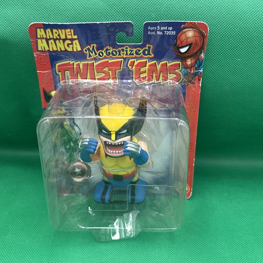 Marvel WALK & SLASH WOLVERINE Motorized Twist 'Ems Figure Toy 2003 NEW RARE