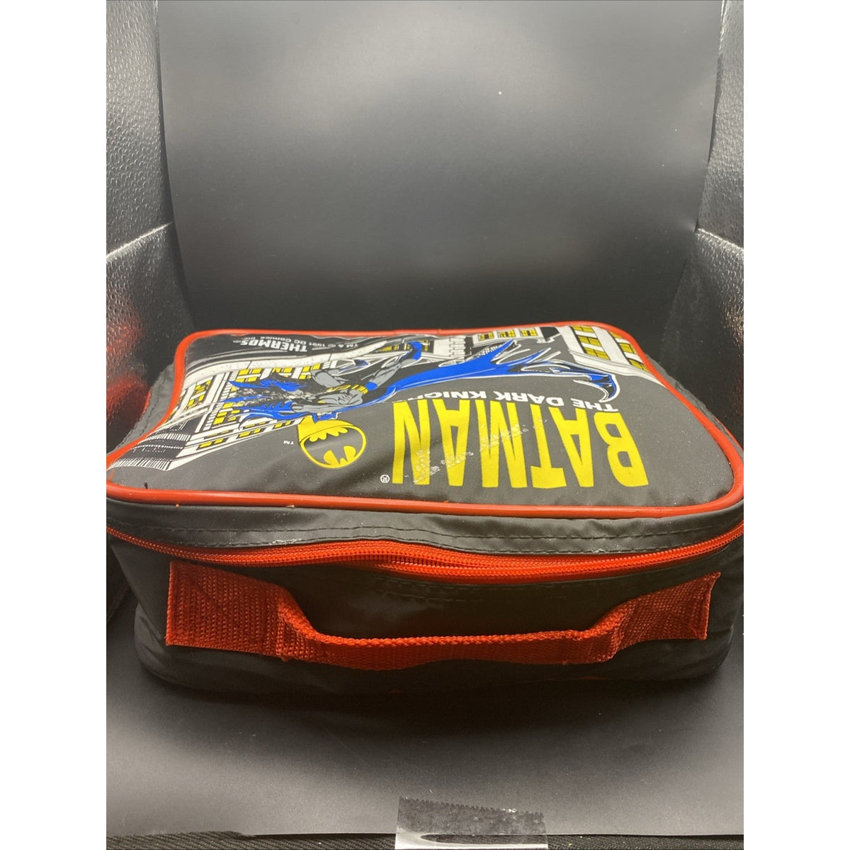Vintage Batman The Dark Knight Lunch Box 1991 Thermos Soft Collectible