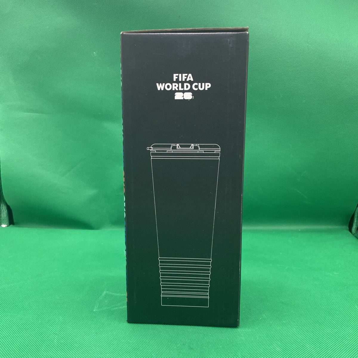 FIFA World Cup 26 Rowdy Cup Tumbler Horn Noisemaker 24oz Light Blue CAN MEX USA