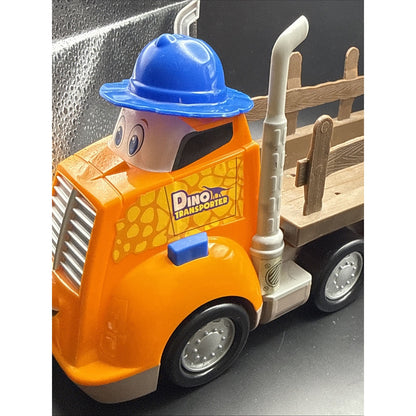 Dino Transporter Truck Kids Toy Removable Bed Not Tested USA Seller