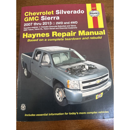 Haynes 24067 Repair Manual for Chevrolet & GMC Pick-ups (2007-2013) 2WD & 4WD