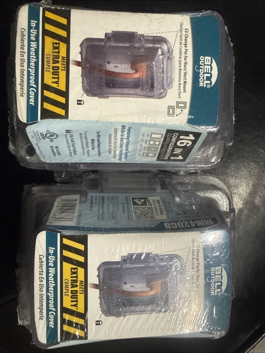 2X BELL Outdoor Weatherproof Cover MM420CB Extra Duty, Single Gang - toyscardscomics