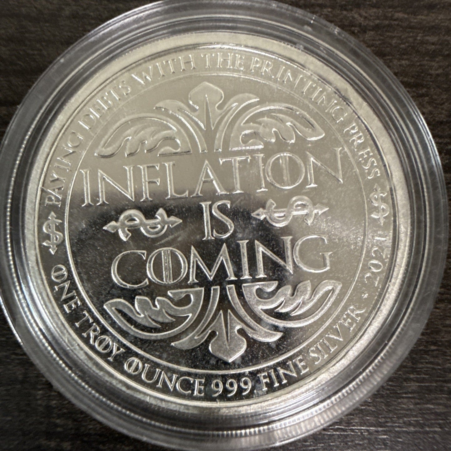 3 Headed Dragon: Biden, Pelosi, Fauci, One Troy Ounce .999 Fine Silver Round - toyscardscomics