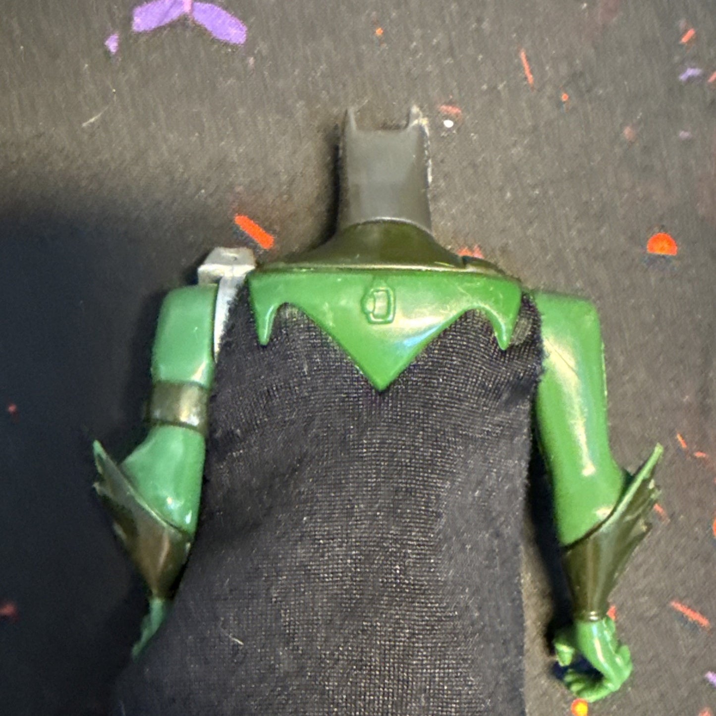 1998 DC Comics Green Batman 5" Figure w/ attached cloth CAPE !!!