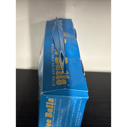 Mel-O-Dee Balls Diatonic Squeeze Ball Set. 8 Balls With Sheet Music.