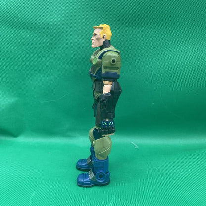 GI Joe Sigma 6 Strike Duke Action Figure Toy Hasbro Green Blue 8.5" 2006
