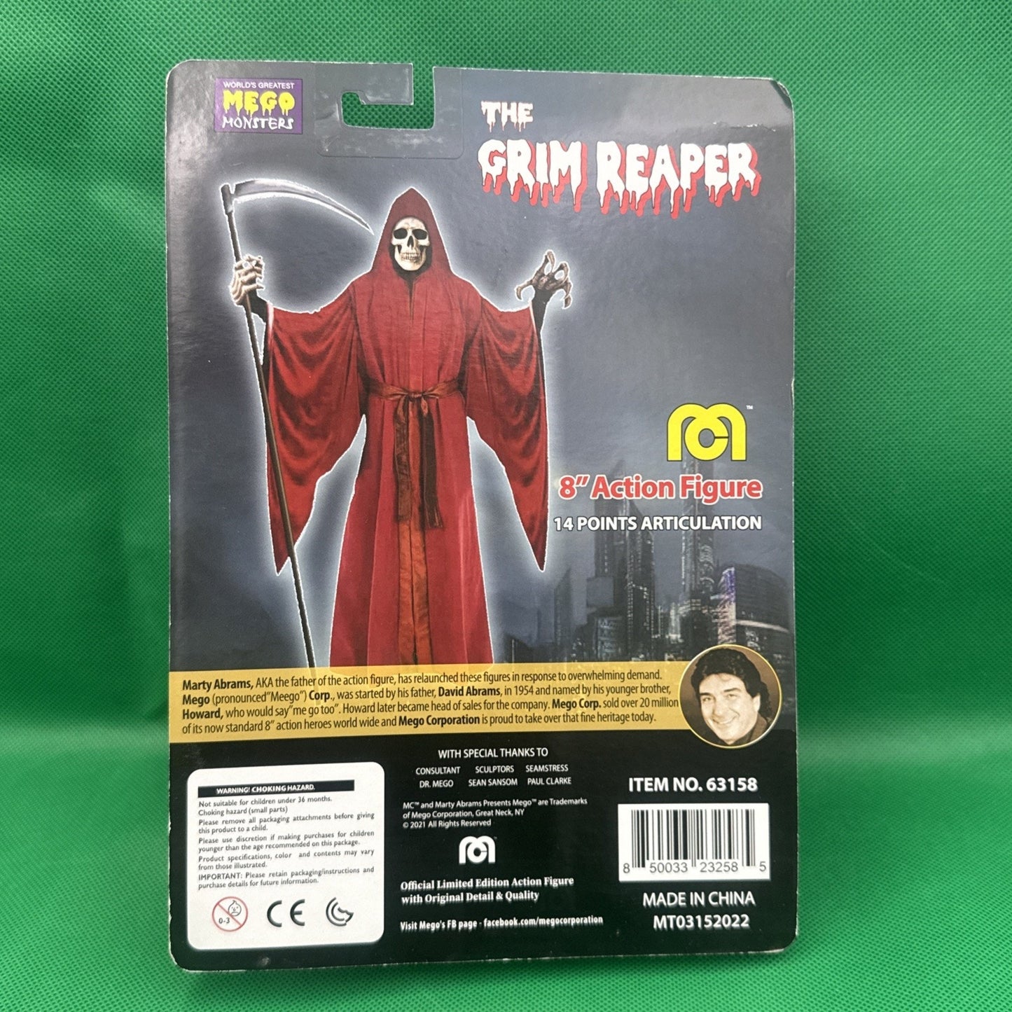 Mego The Grim Reaper Red Cloak 8" Action Figure Wave 15 Horror Movie Classics