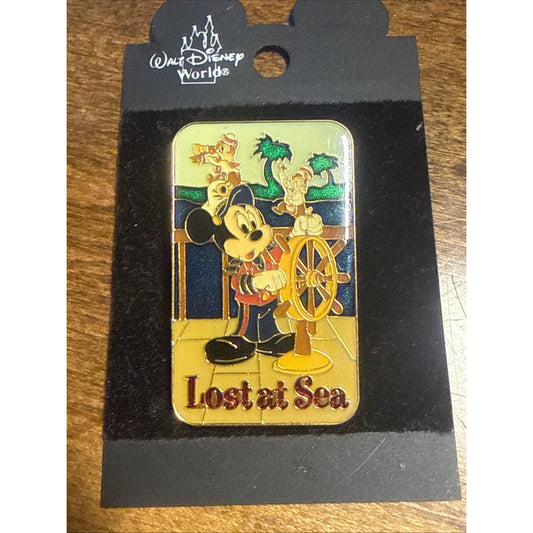 Disney DCL Mickey Mouse Chip and Dale Lost At Sea Pin 2002 Magic & Wonder