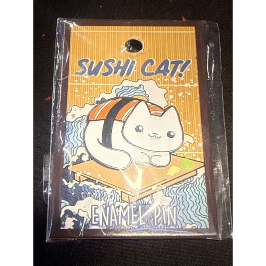 Sushi Cat! Enamel Lapel Pin By Whatever!